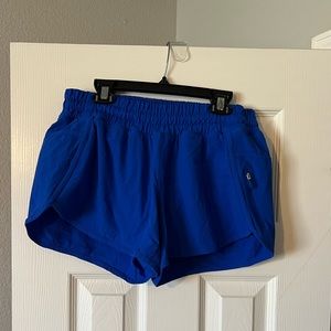 Lululemon royal blue track that 3” shorts